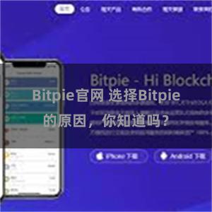 Bitpie官网 选择Bitpie的原因，你知道吗？