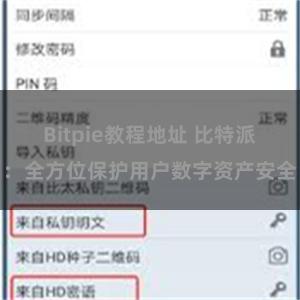 Bitpie教程地址 比特派：全方位保护用户数字资产安全