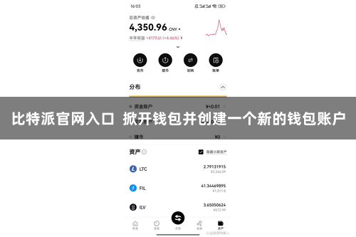 比特派官网入口  掀开钱包并创建一个新的钱包账户